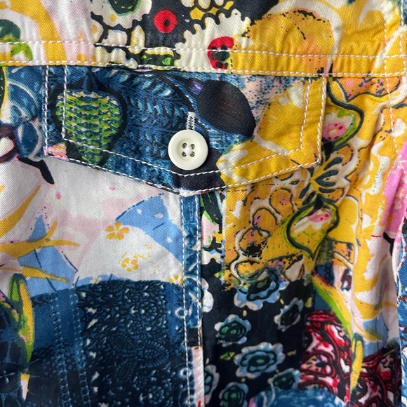 Sergenti button up printed jacket size Large - Picture 3 of 5